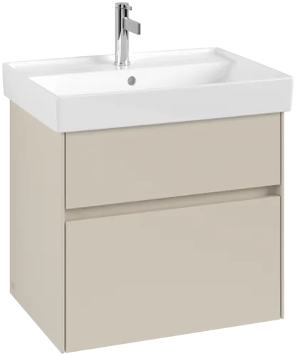 Obrázek VILLEROY BOCH Toaletní skříňka Collaro, 2 výsuvy, 604 x 546 x 444 mm, kašmírově šedá #C00900VN