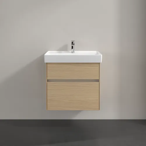 VILLEROY BOCH Collaro Waschbeckenunterschrank, 2 Auszüge, 604 x 546 x 444 mm, Nordic Oak #C00900VJ, Bild 3