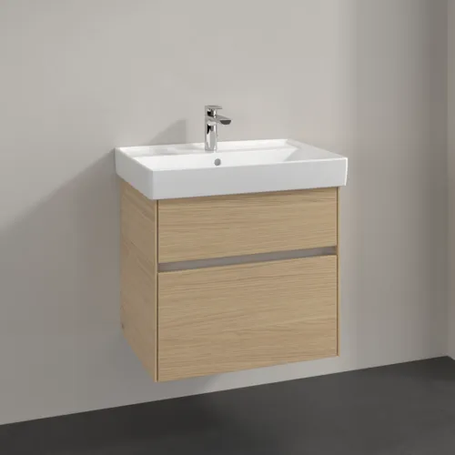 VILLEROY BOCH Collaro Waschbeckenunterschrank, 2 Auszüge, 604 x 546 x 444 mm, Nordic Oak #C00900VJ, Bild 2