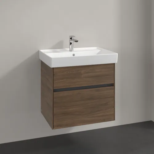 Bild von VILLEROY BOCH Collaro Waschbeckenunterschrank, 2 Auszüge, 604 x 546 x 444 mm, Arizona Oak #C00900VH