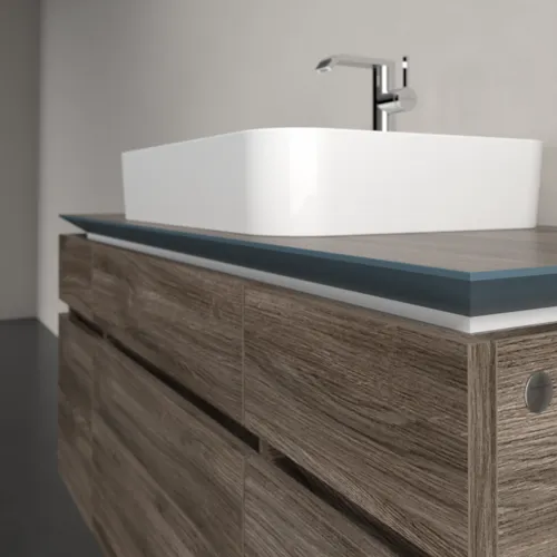 Bild von VILLEROY BOCH Legato Waschbeckenunterschrank, 5 Auszüge, 1200 x 550 x 500 mm, Stone Oak / Stone Oak #B75800RK