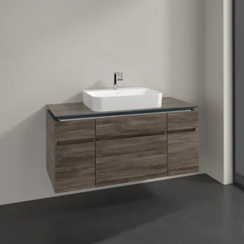 Bild von VILLEROY BOCH Legato Waschbeckenunterschrank, 5 Auszüge, 1200 x 550 x 500 mm, Stone Oak / Stone Oak #B75800RK