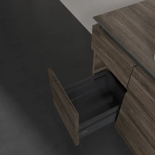 Bild von VILLEROY BOCH Legato Waschbeckenunterschrank, 5 Auszüge, 1200 x 550 x 500 mm, Stone Oak / Stone Oak #B75800RK