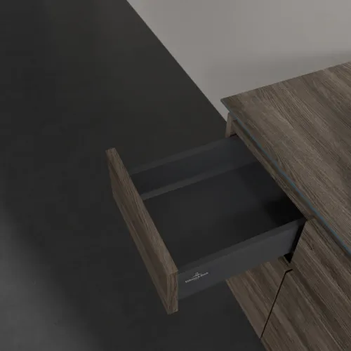 Bild von VILLEROY BOCH Legato Waschbeckenunterschrank, 5 Auszüge, 1200 x 550 x 500 mm, Stone Oak / Stone Oak #B75800RK