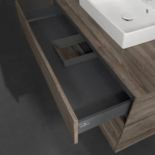 Bild von VILLEROY BOCH Collaro Waschbeckenunterschrank, 2 Auszüge, 1000 x 548 x 500 mm, Stone Oak #C01600RK