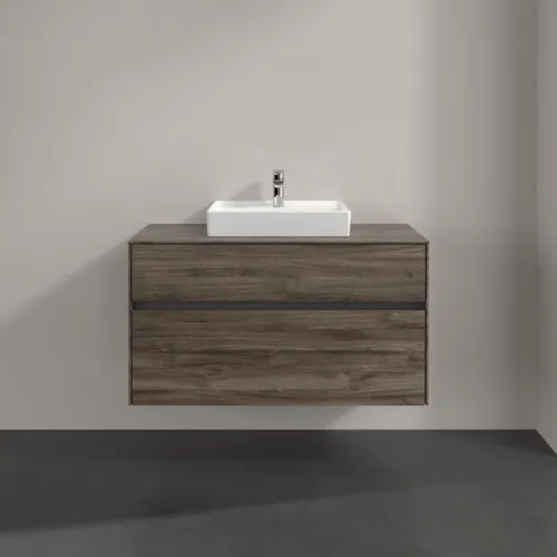 Bild von VILLEROY BOCH Collaro Waschbeckenunterschrank, 2 Auszüge, 1000 x 548 x 500 mm, Stone Oak #C01600RK
