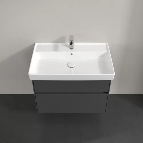 Bild von VILLEROY BOCH Collaro Waschbeckenunterschrank, mit Beleuchtung, 2 Auszüge, 754 x 546 x 444 mm, Glossy Grey #C010B0FP