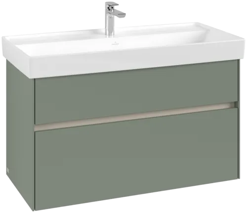 VILLEROY BOCH Collaro Vanity unit, 2 pull-out compartments, 954 x 546 x 444 mm, Soft Green #C01100AF resmi