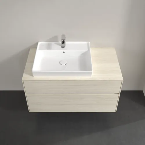Bild von VILLEROY BOCH Collaro Waschbeckenunterschrank, mit Beleuchtung, 2 Auszüge, 1000 x 548 x 500 mm, White Oak / White Oak #C017B0AA