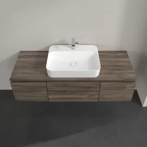 Bild von VILLEROY BOCH Legato Waschbeckenunterschrank, 3 Auszüge, 1400 x 380 x 500 mm, Stone Oak / Stone Oak #B75900RK
