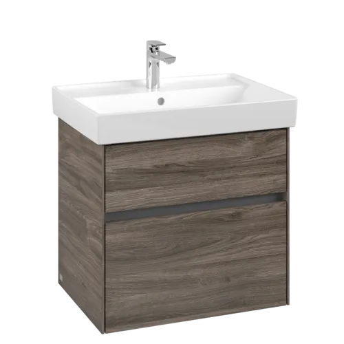 VILLEROY BOCH Collaro Vanity unit, 2 pull-out compartments, 604 x 546 x 444 mm, Stone Oak #C00900RK resmi