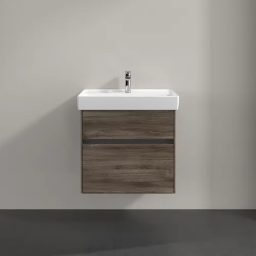 Bild von VILLEROY BOCH Collaro Waschbeckenunterschrank, 2 Auszüge, 604 x 546 x 444 mm, Stone Oak #C00900RK