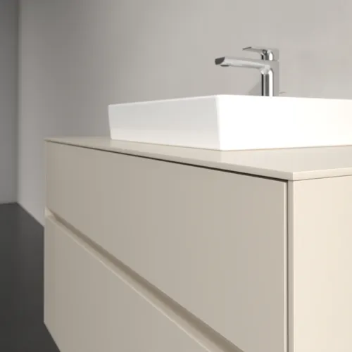 Bild von VILLEROY BOCH Collaro Waschbeckenunterschrank, 2 Auszüge, 1000 x 548 x 500 mm, Cashmere Grey / Cashmere Grey #C01600VN