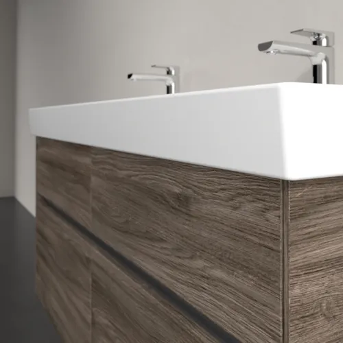 Bild von VILLEROY BOCH Collaro Waschbeckenunterschrank, mit Beleuchtung, 4 Auszüge, 1154 x 546 x 444 mm, Stone Oak #C012B0RK