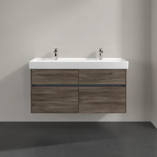 Bild von VILLEROY BOCH Collaro Waschbeckenunterschrank, mit Beleuchtung, 4 Auszüge, 1154 x 546 x 444 mm, Stone Oak #C012B0RK