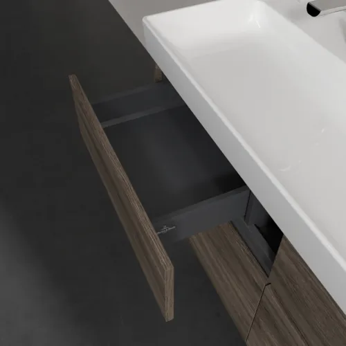 Bild von VILLEROY BOCH Collaro Waschbeckenunterschrank, mit Beleuchtung, 4 Auszüge, 1154 x 546 x 444 mm, Stone Oak #C012B0RK