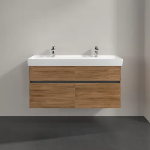 Bild von VILLEROY BOCH Collaro Waschbeckenunterschrank, mit Beleuchtung, 4 Auszüge, 1154 x 546 x 444 mm, Kansas Oak #C012B0RH