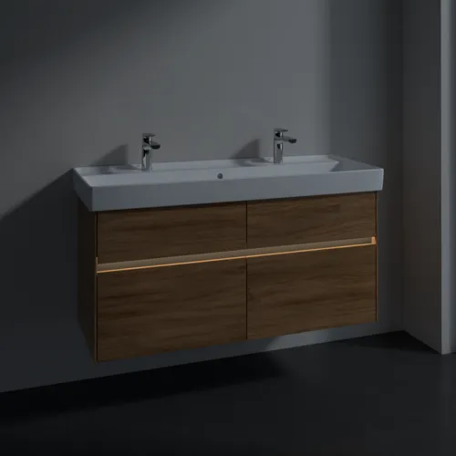 Bild von VILLEROY BOCH Collaro Waschbeckenunterschrank, mit Beleuchtung, 4 Auszüge, 1154 x 546 x 444 mm, Kansas Oak #C012B0RH