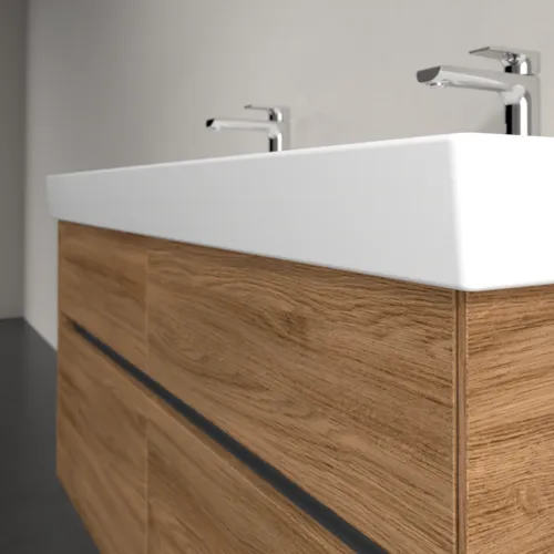 Bild von VILLEROY BOCH Collaro Waschbeckenunterschrank, mit Beleuchtung, 4 Auszüge, 1154 x 546 x 444 mm, Kansas Oak #C012B0RH