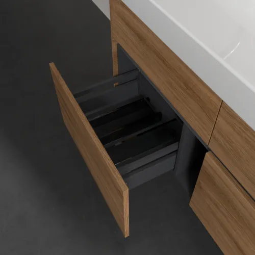 Bild von VILLEROY BOCH Collaro Waschbeckenunterschrank, mit Beleuchtung, 4 Auszüge, 1154 x 546 x 444 mm, Kansas Oak #C012B0RH