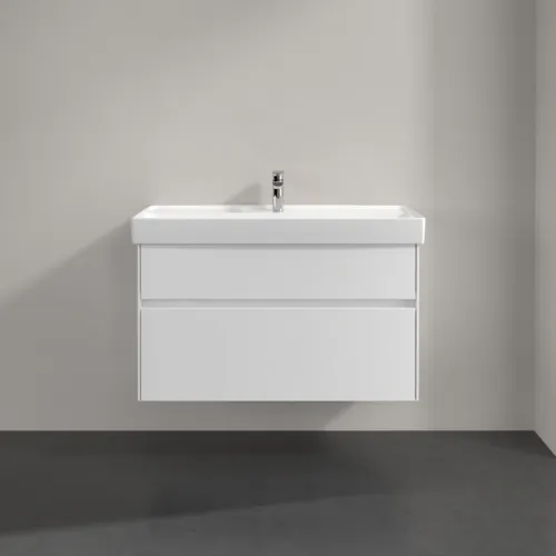 Bild von VILLEROY BOCH Collaro Waschbeckenunterschrank, mit Beleuchtung, 2 Auszüge, 954 x 546 x 444 mm, White Matt #C011B0MS