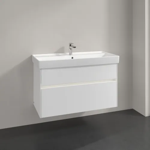 Bild von VILLEROY BOCH Collaro Waschbeckenunterschrank, mit Beleuchtung, 2 Auszüge, 954 x 546 x 444 mm, White Matt #C011B0MS