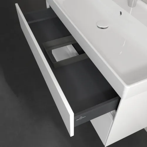 Bild von VILLEROY BOCH Collaro Waschbeckenunterschrank, mit Beleuchtung, 2 Auszüge, 954 x 546 x 444 mm, White Matt #C011B0MS