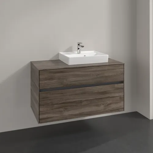 Bild von VILLEROY BOCH Collaro Waschbeckenunterschrank, 2 Auszüge, 1000 x 548 x 500 mm, Stone Oak #C01500RK