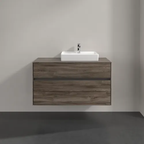 Bild von VILLEROY BOCH Collaro Waschbeckenunterschrank, 2 Auszüge, 1000 x 548 x 500 mm, Stone Oak #C01500RK