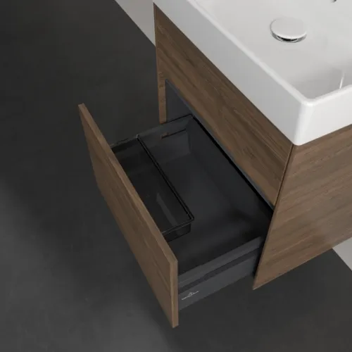 Bild von VILLEROY BOCH Collaro Waschbeckenunterschrank, mit Beleuchtung, 2 Auszüge, 510 x 546 x 414 mm, Arizona Oak #C007B0VH