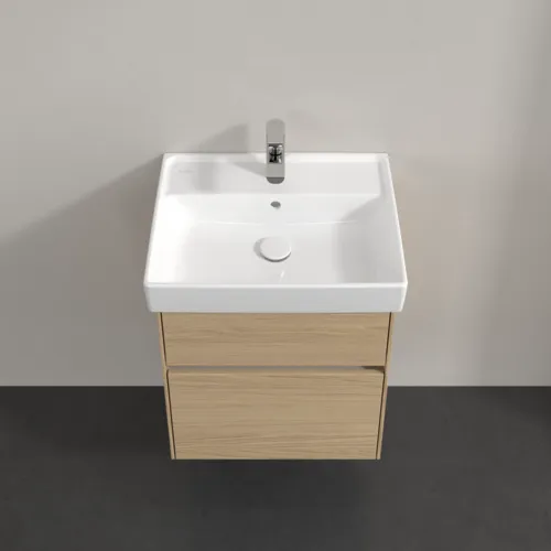 Bild von VILLEROY BOCH Collaro Waschbeckenunterschrank, mit Beleuchtung, 2 Auszüge, 510 x 546 x 414 mm, Nordic Oak #C007B0VJ