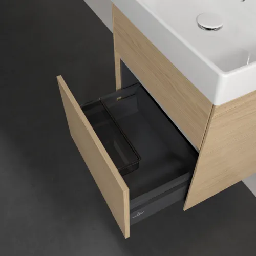 Bild von VILLEROY BOCH Collaro Waschbeckenunterschrank, mit Beleuchtung, 2 Auszüge, 510 x 546 x 414 mm, Nordic Oak #C007B0VJ