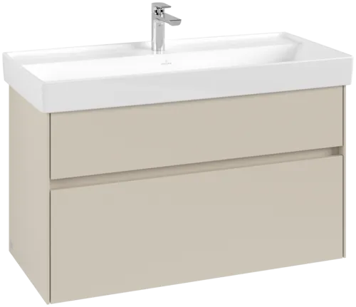 Picture of VILLEROY BOCH Collaro Vanity unit, 2 pull-out compartments, 954 x 546 x 444 mm, Cashmere Grey #C01100VN