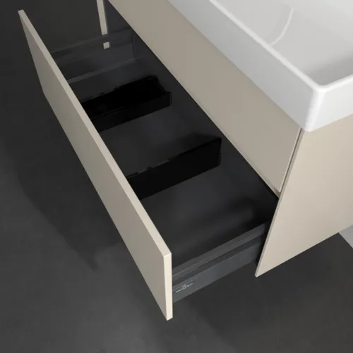 VILLEROY BOCH Collaro Waschbeckenunterschrank, 2 Auszüge, 954 x 546 x 444 mm, Cashmere Grey #C01100VN, Bild 6