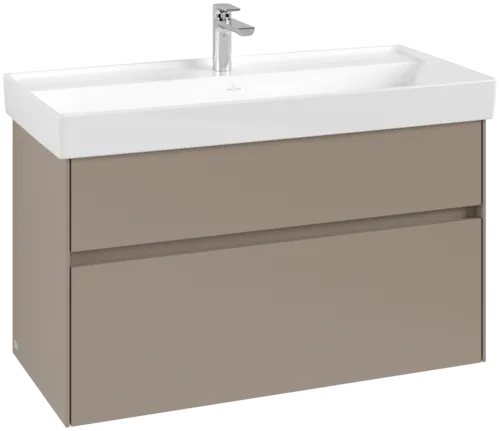 Зображення з  VILLEROY BOCH Collaro Vanity unit, 2 pull-out compartments, 954 x 546 x 444 mm, Taupe #C01100VM