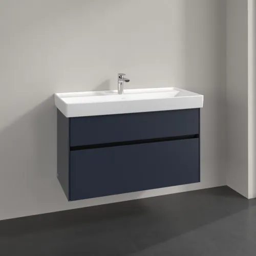 VILLEROY BOCH Collaro Waschbeckenunterschrank, 2 Auszüge, 954 x 546 x 444 mm, Marine Blue #C01100VQ, Bild 2