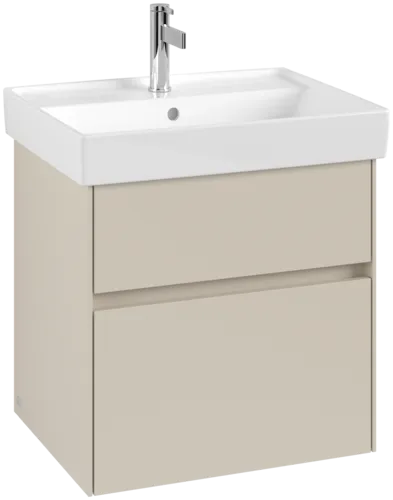 Obrázek VILLEROY BOCH Collaro Vanity unit, with lighting, 2 pull-out compartments, 554 x 546 x 444 mm, Cashmere Grey #C008B0VN
