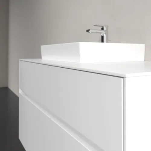 Bild von VILLEROY BOCH Collaro Waschbeckenunterschrank, mit Beleuchtung, 2 Auszüge, 1000 x 548 x 500 mm, White Matt / White Matt #C014B0MS