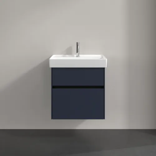 VILLEROY BOCH Collaro Waschbeckenunterschrank, mit Beleuchtung, 2 Auszüge, 554 x 546 x 444 mm, Marine Blue #C008B0VQ, Bild 3