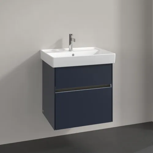 VILLEROY BOCH Collaro Waschbeckenunterschrank, mit Beleuchtung, 2 Auszüge, 554 x 546 x 444 mm, Marine Blue #C008B0VQ, Bild 2