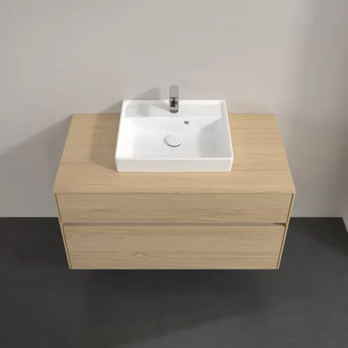 Bild von VILLEROY BOCH Collaro Waschbeckenunterschrank, mit Beleuchtung, 2 Auszüge, 1000 x 548 x 500 mm, Nordic Oak / Nordic Oak #C016B0VJ