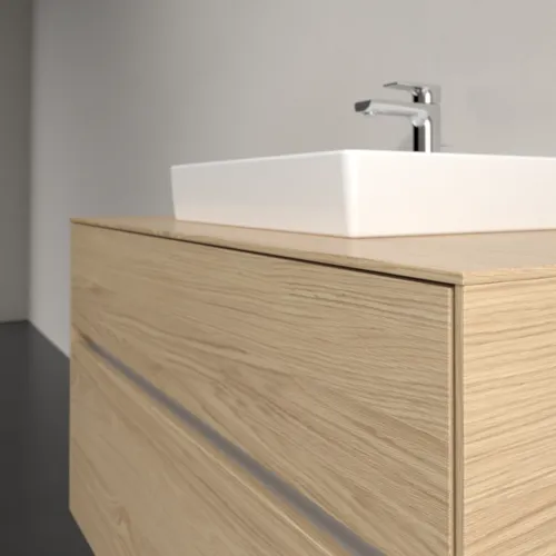 Bild von VILLEROY BOCH Collaro Waschbeckenunterschrank, mit Beleuchtung, 2 Auszüge, 1000 x 548 x 500 mm, Nordic Oak / Nordic Oak #C016B0VJ