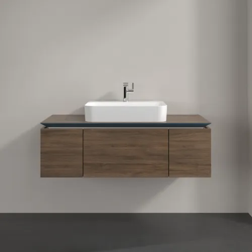 Bild von VILLEROY BOCH Legato Waschbeckenunterschrank, 3 Auszüge, 1200 x 380 x 500 mm, Arizona Oak / Arizona Oak #B75700VH