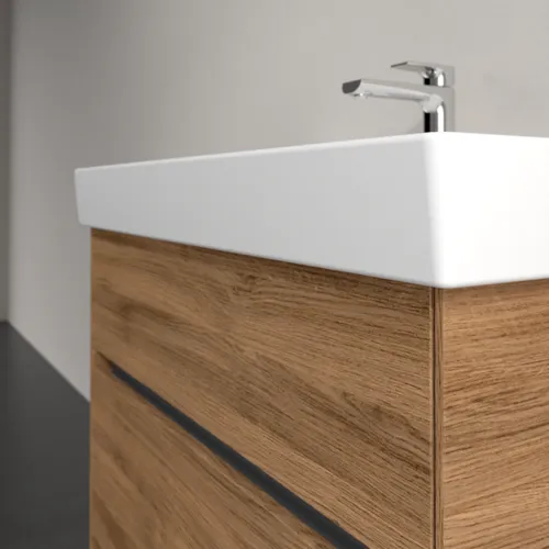 Bild von VILLEROY BOCH Collaro Waschbeckenunterschrank, 2 Auszüge, 754 x 546 x 444 mm, Kansas Oak #C01000RH