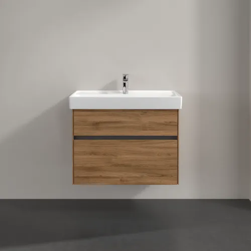 Bild von VILLEROY BOCH Collaro Waschbeckenunterschrank, 2 Auszüge, 754 x 546 x 444 mm, Kansas Oak #C01000RH