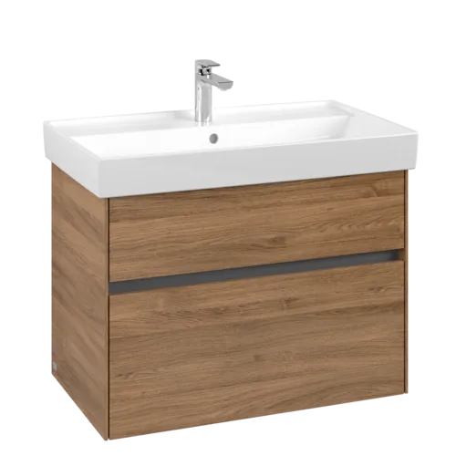 Picture of VILLEROY BOCH Collaro Vanity unit, 2 pull-out compartments, 754 x 546 x 444 mm, Oak Kansas #C01000RH