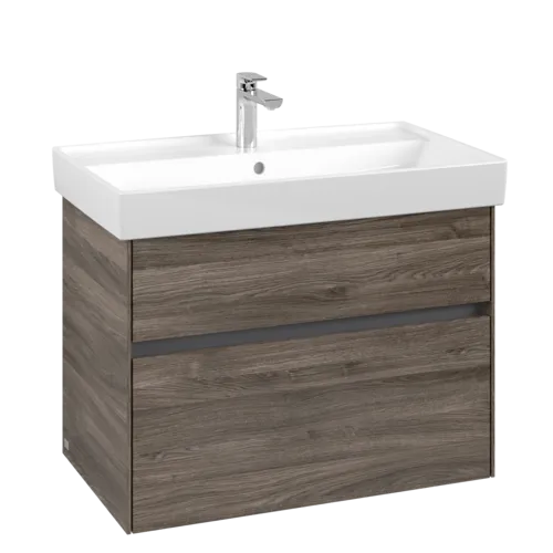 VILLEROY BOCH Collaro Vanity unit, 2 pull-out compartments, 754 x 546 x 444 mm, Stone Oak #C01000RK resmi