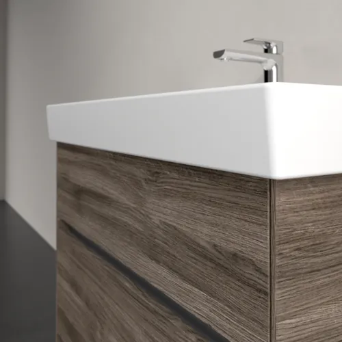 Bild von VILLEROY BOCH Collaro Waschbeckenunterschrank, 2 Auszüge, 754 x 546 x 444 mm, Stone Oak #C01000RK