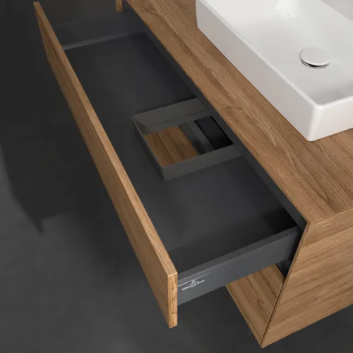 Bild von VILLEROY BOCH Collaro Waschbeckenunterschrank, mit Beleuchtung, 2 Auszüge, 1000 x 548 x 500 mm, Kansas Oak #C015B0RH
