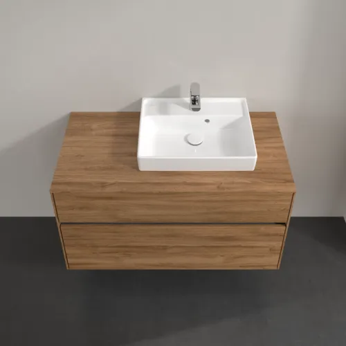 Bild von VILLEROY BOCH Collaro Waschbeckenunterschrank, mit Beleuchtung, 2 Auszüge, 1000 x 548 x 500 mm, Kansas Oak #C015B0RH